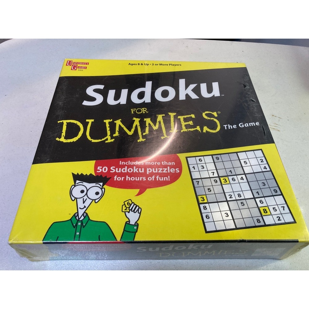 Sudoku For Dummies The Game University Games 01513 Number Puzzle New Sealed